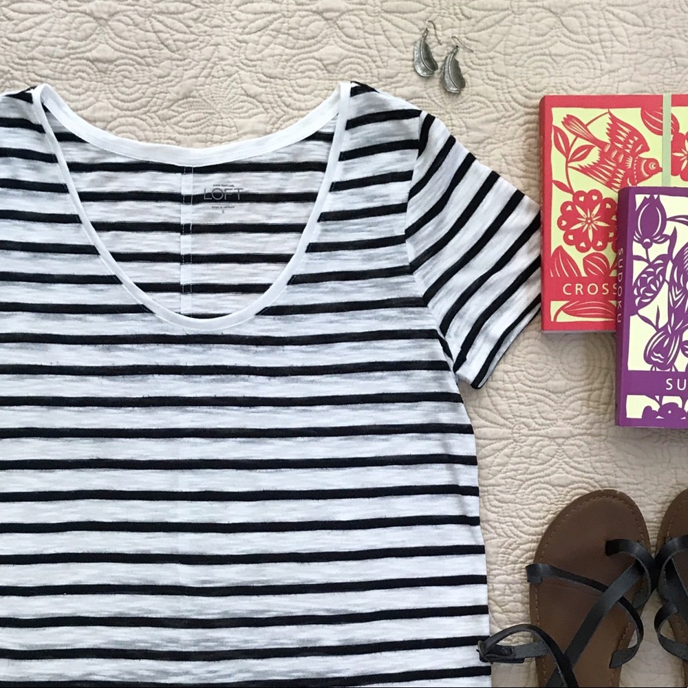 LOFT Scoop Neck Top